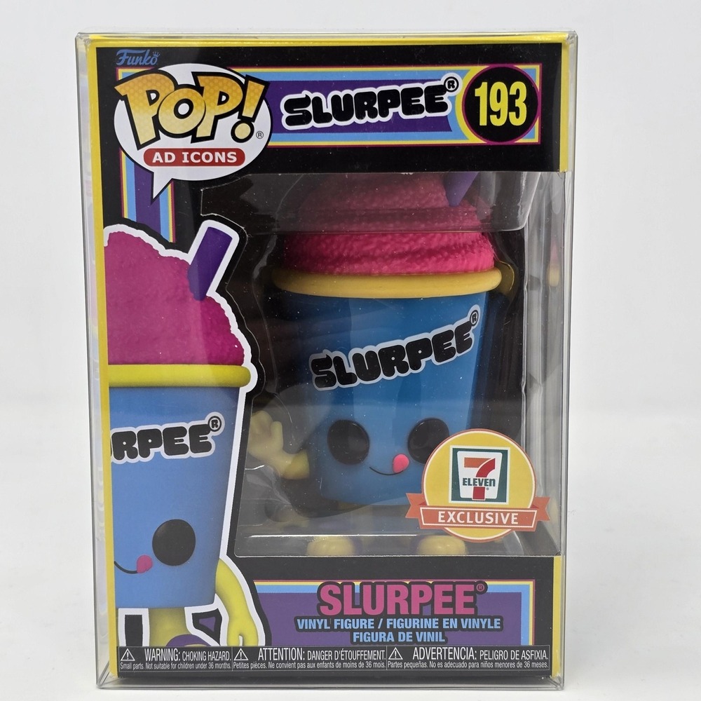Funko Pop Ad Icons Slurpee 7-Eleven Exclusive Vinyl Figure 193 Blue Protector